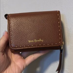 Vera Bradley Brown Leather Wallet